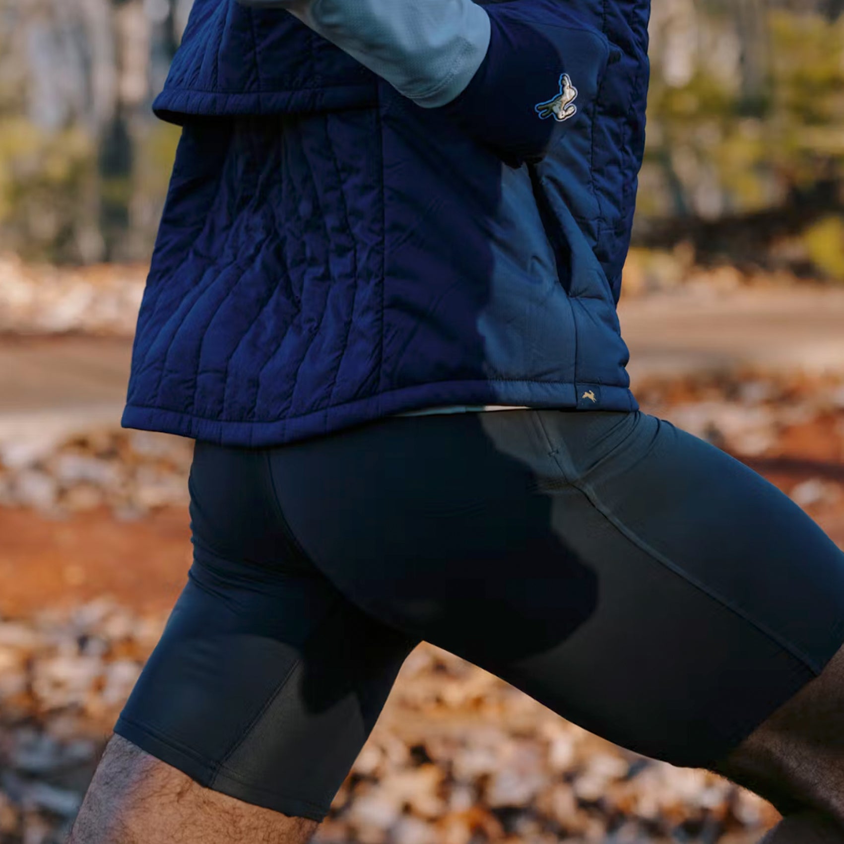 Tracksmith Turnover Half Tight (Lined) Mens - Navy - Frontrunner Colombo